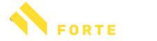 Logo of Edmund Forte featuring bold yellow and white geometric design and text on a dark background